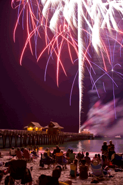 4th of July on the beach.